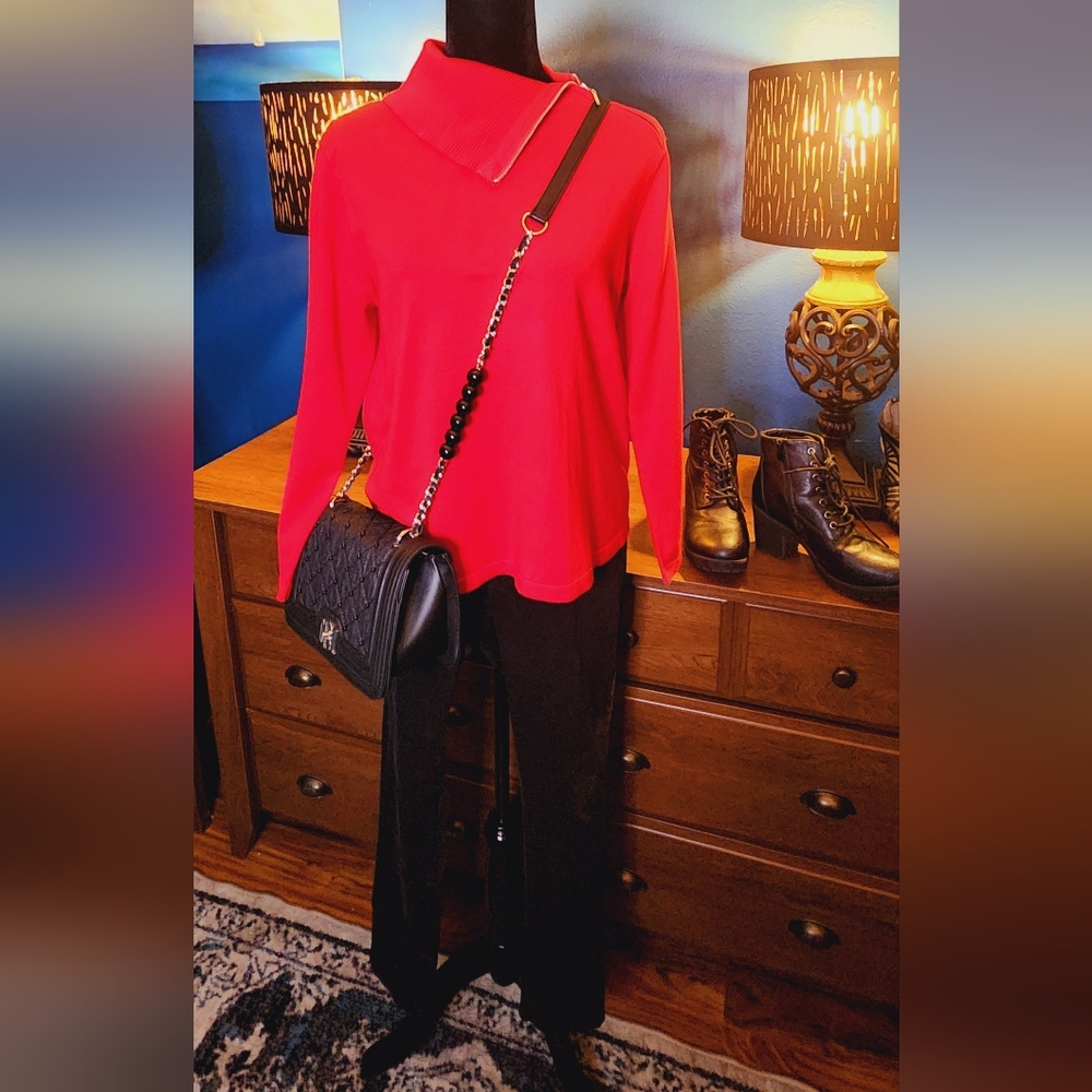 Investments Asymmetric Turtleneck Sweater - New